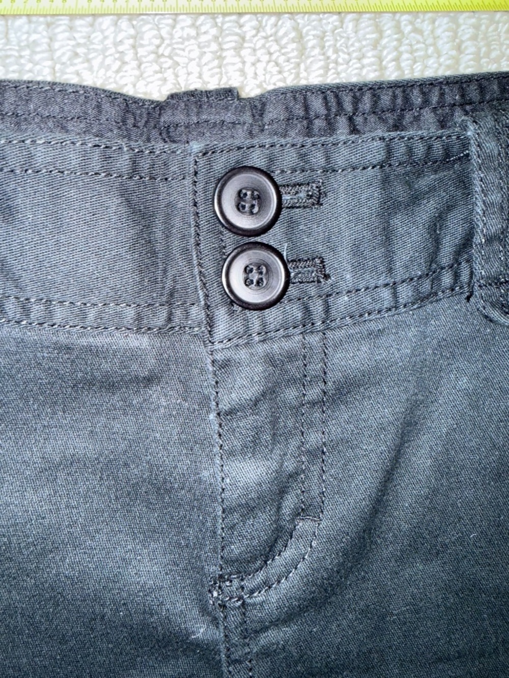 Twenty One Y2K Black Stretch Mini Shorts Size Small Cotton Blend Low Rise - Picture 8 of 16